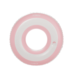 FUNBOY Pool Tube Float: Pink & White, Striped