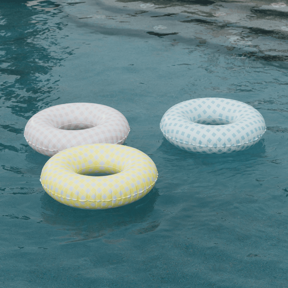 FUNBOY Blue Gingham Kids Tube Float