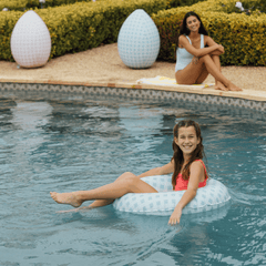 FUNBOY Blue Gingham Kids Tube Float