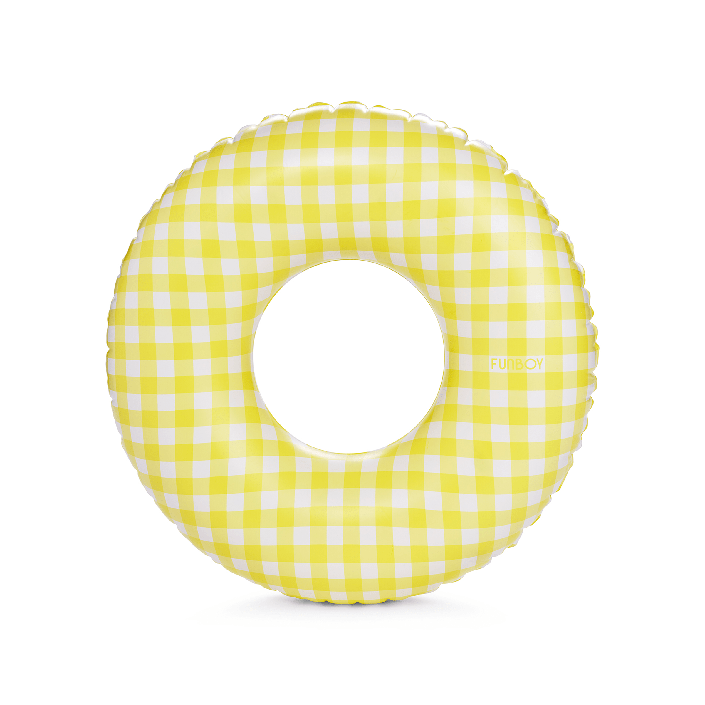 FUNBOY Kids Tube Float, 34", Yellow Gingham