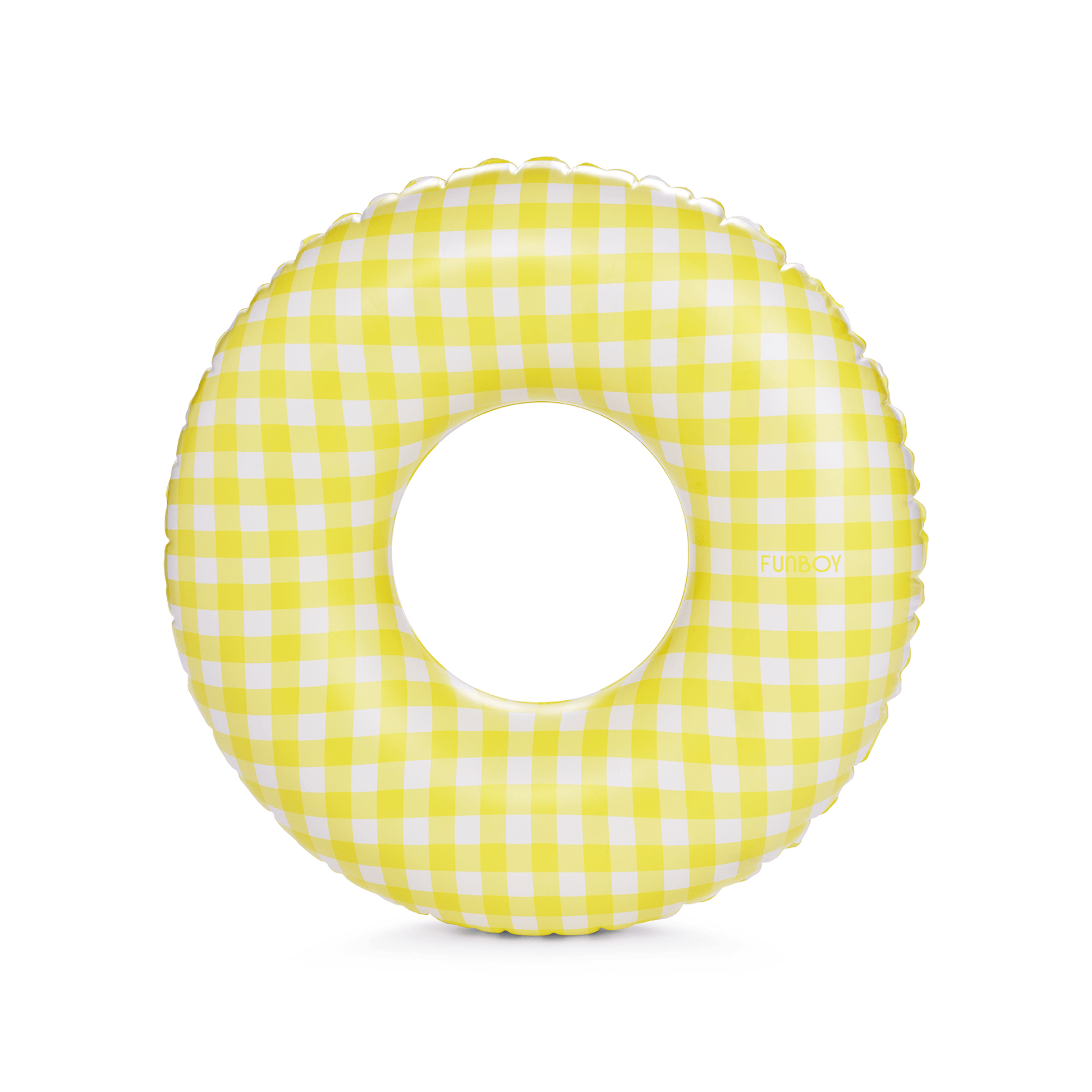 FUNBOY Kids Tube Float, 34", Yellow Gingham
