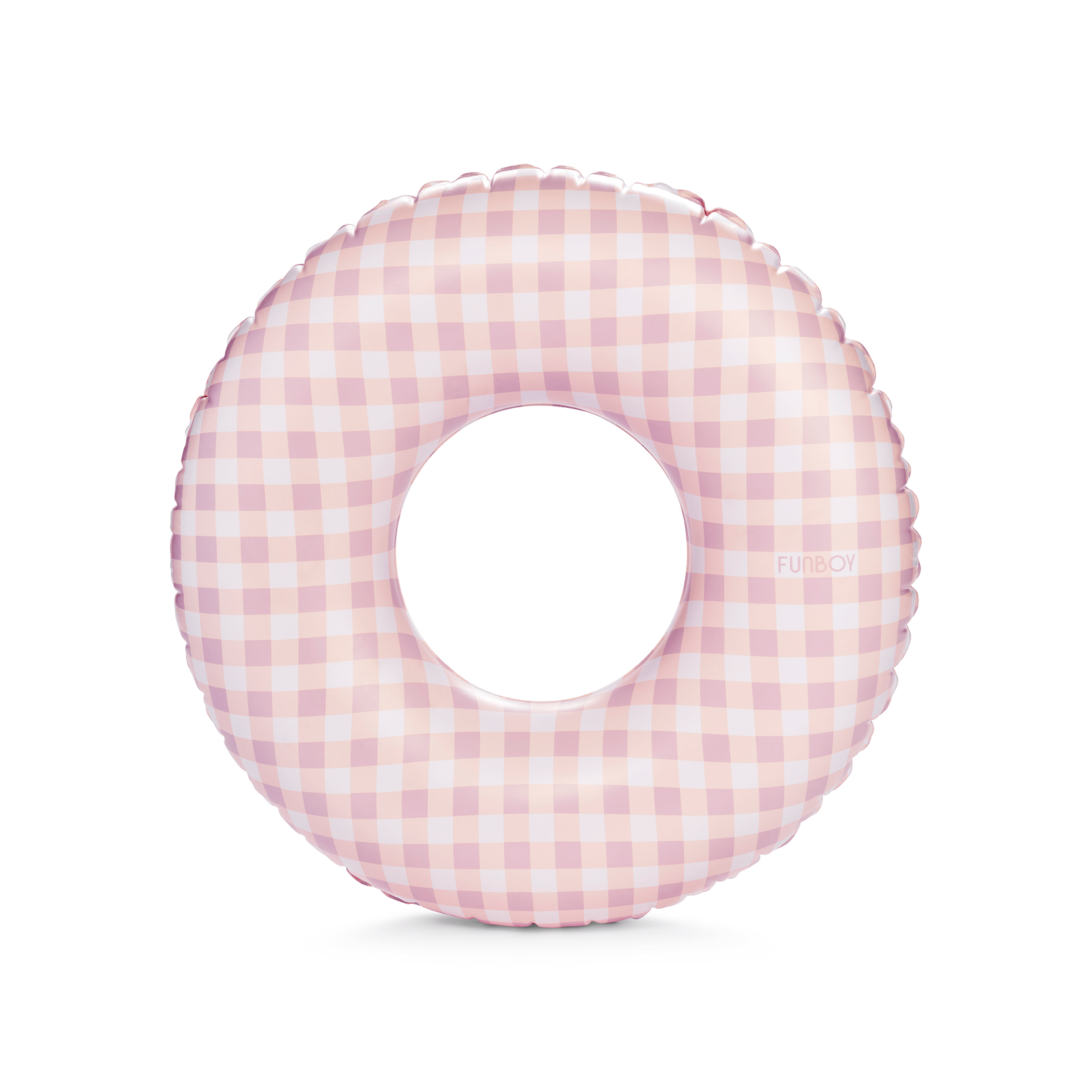 FUNBOY Pink Gingham Kids Tube Float