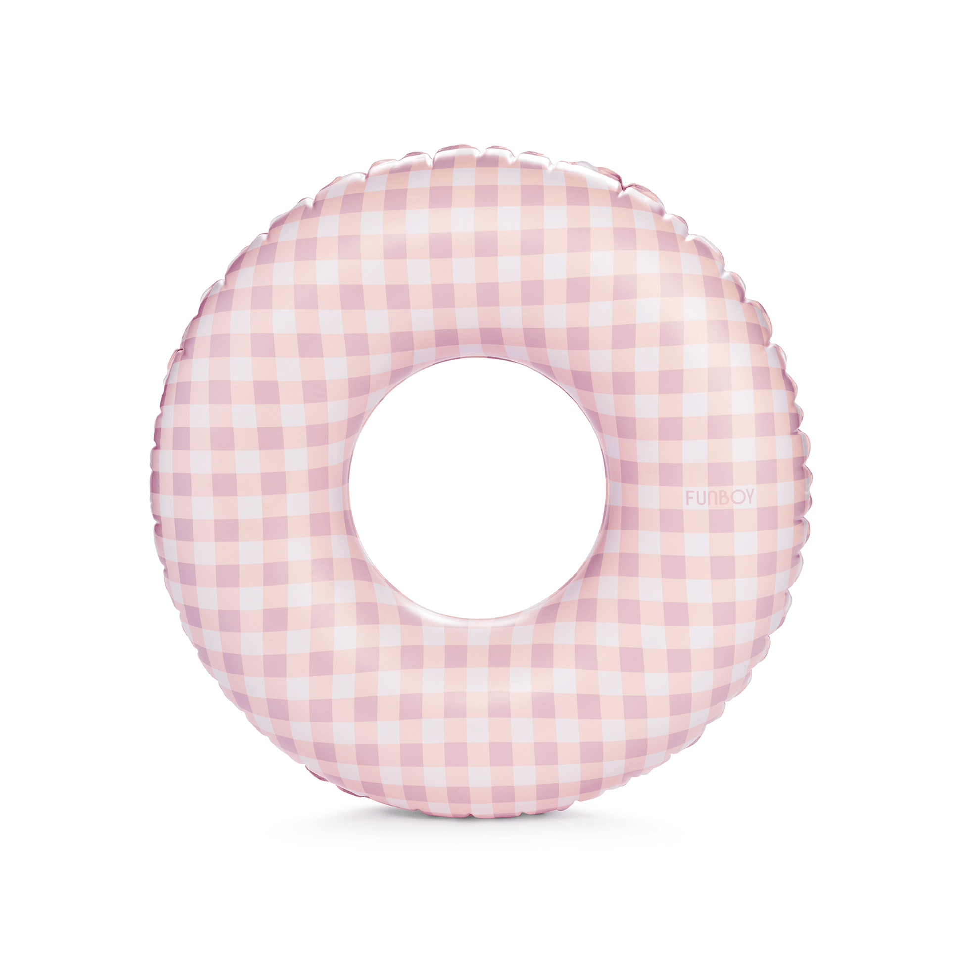 FUNBOY Pink Gingham Kids Tube Float