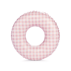 FUNBOY Pink Gingham Kids Tube Float