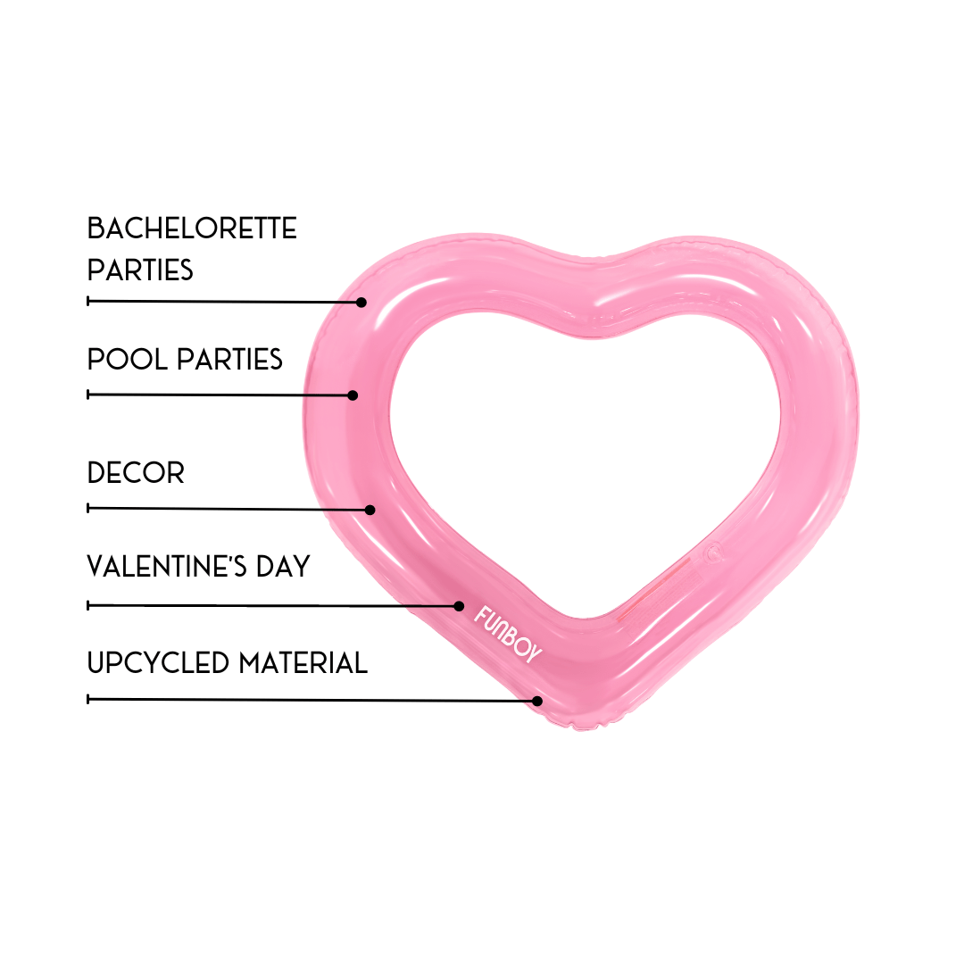 FUNBOY Heart Tube Float
