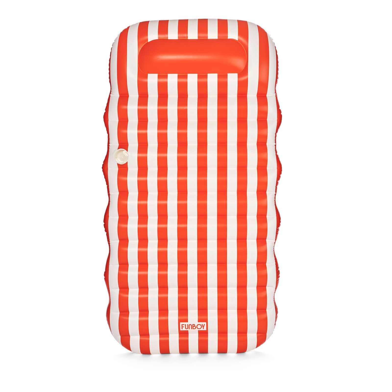 FUNBOY Flat Lounger Orange Stripe
