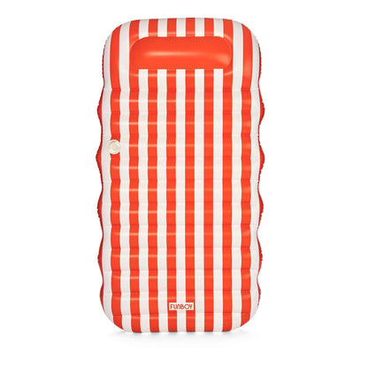 FUNBOY Flat Lounger Orange Stripe