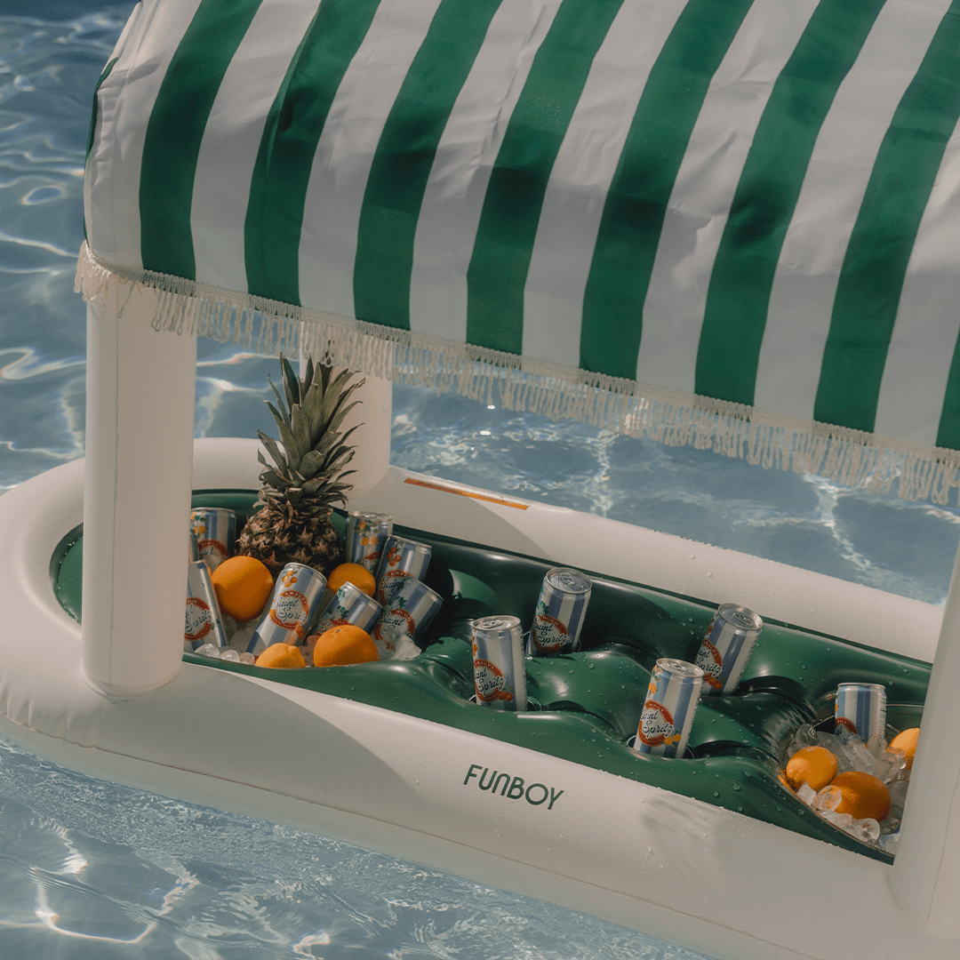 FUNBOY Green Floating Cabana Bar
