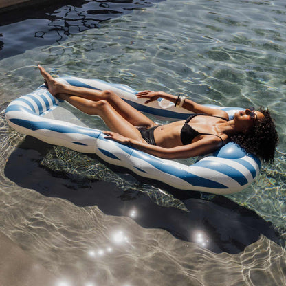 FUNBOY Mesh Lounger Blue Stripe