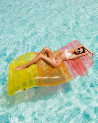FUNBOY Clear Rainbow Chaise Lounger Pool Float