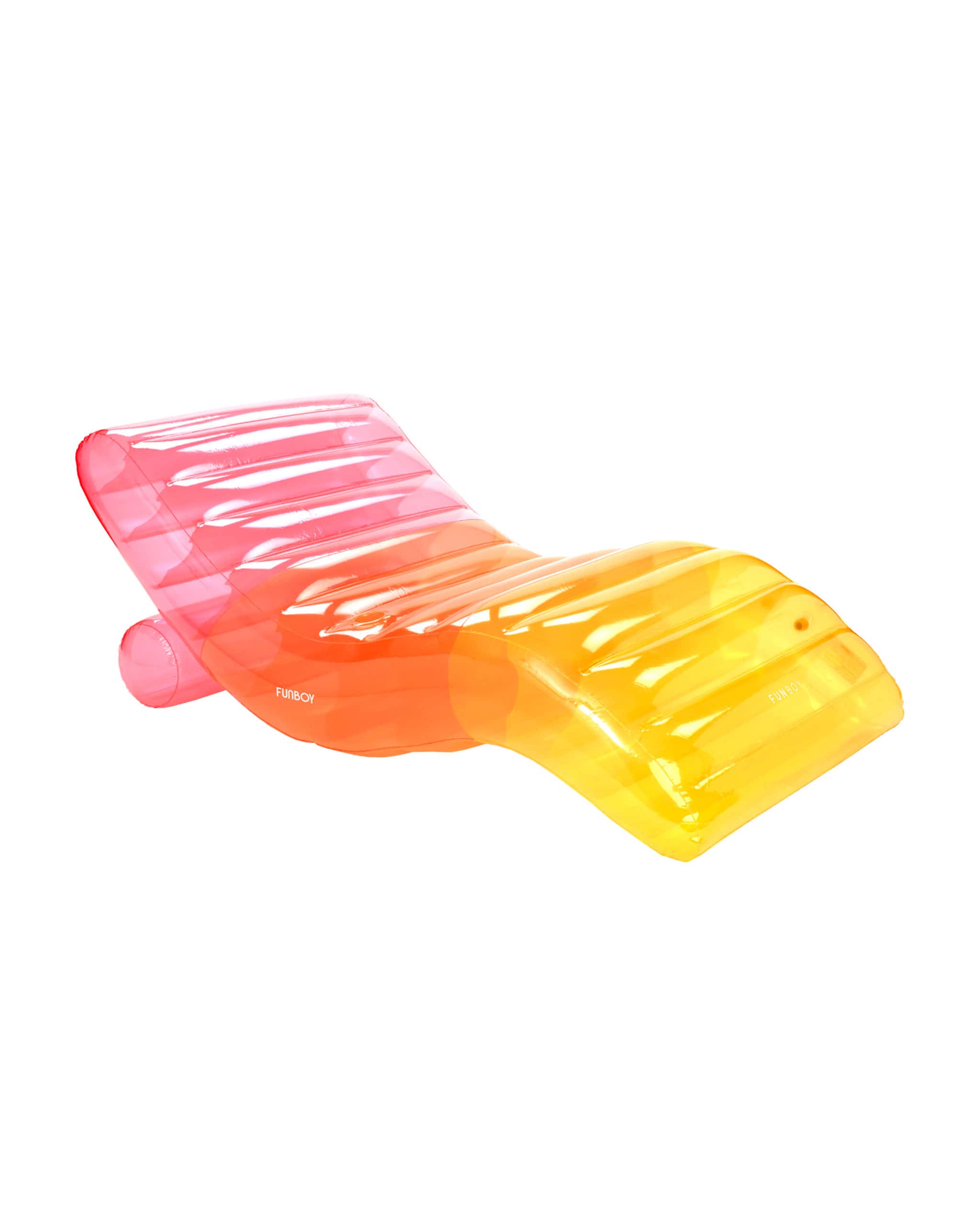 FUNBOY Clear Rainbow Chaise Lounger Pool Float