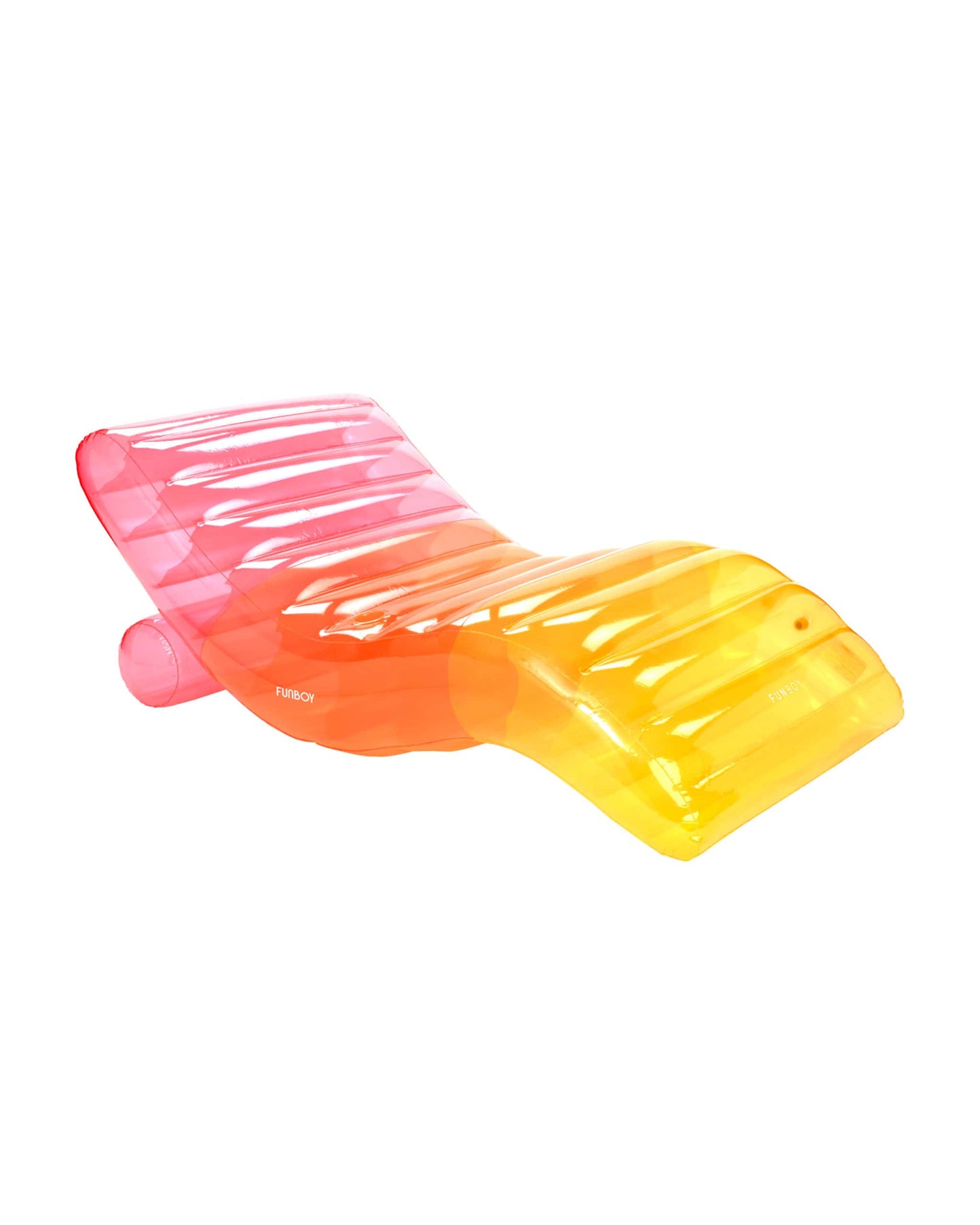 FUNBOY Clear Rainbow Chaise Lounger Pool Float